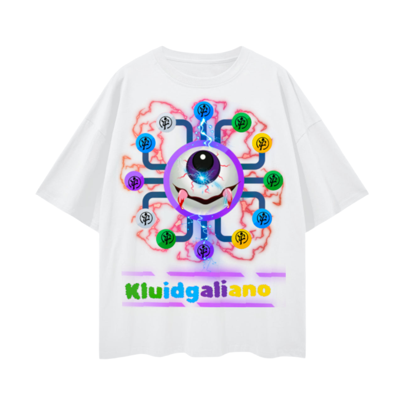 Electro-Vibe Tees Oversize (white)